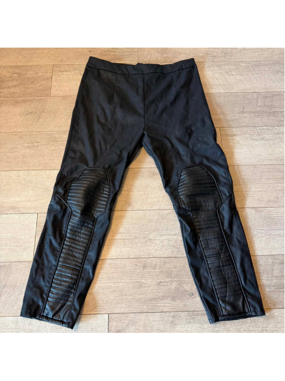 Women's Black Moto Pants One Size
